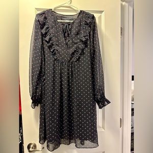 French connection navy chiffon dress
